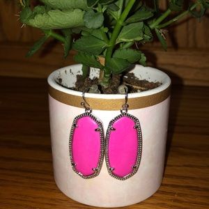 Silver and Pink Kendra Scott Earrings
